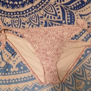 Time and Tru Lavender and White Bikini Bottom